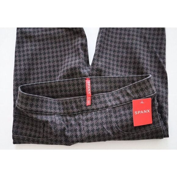 Spanx 20018R Women's Sz S Gray Houndstooth Jean-ish Ankle Legging Jeggings - Picture 6 of 10